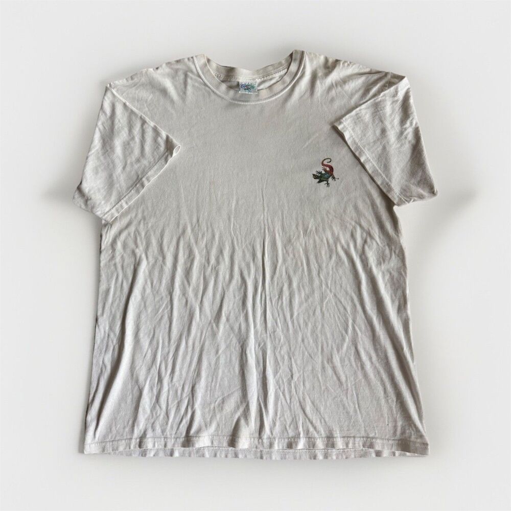 Caribbean Soul Men's XL White No Wake Zone Graphic Crew Neck Short Sleeve Tee